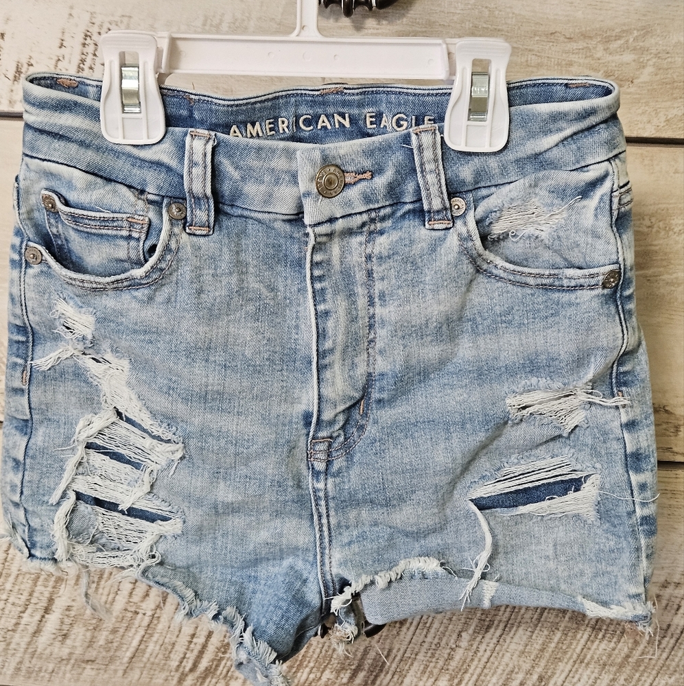 American Eagle curvy hi-rise stretchy shortie